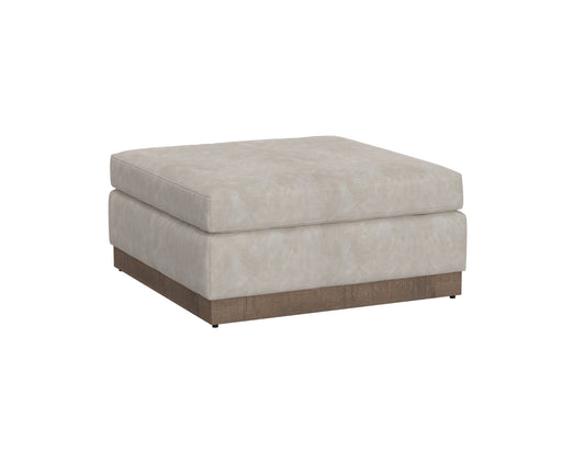 Georgia - Upholstered Square Ottoman - Oyster - Premium Accent Ottomans from International Furniture Direct - Just $712.50! Shop now at brett interiors