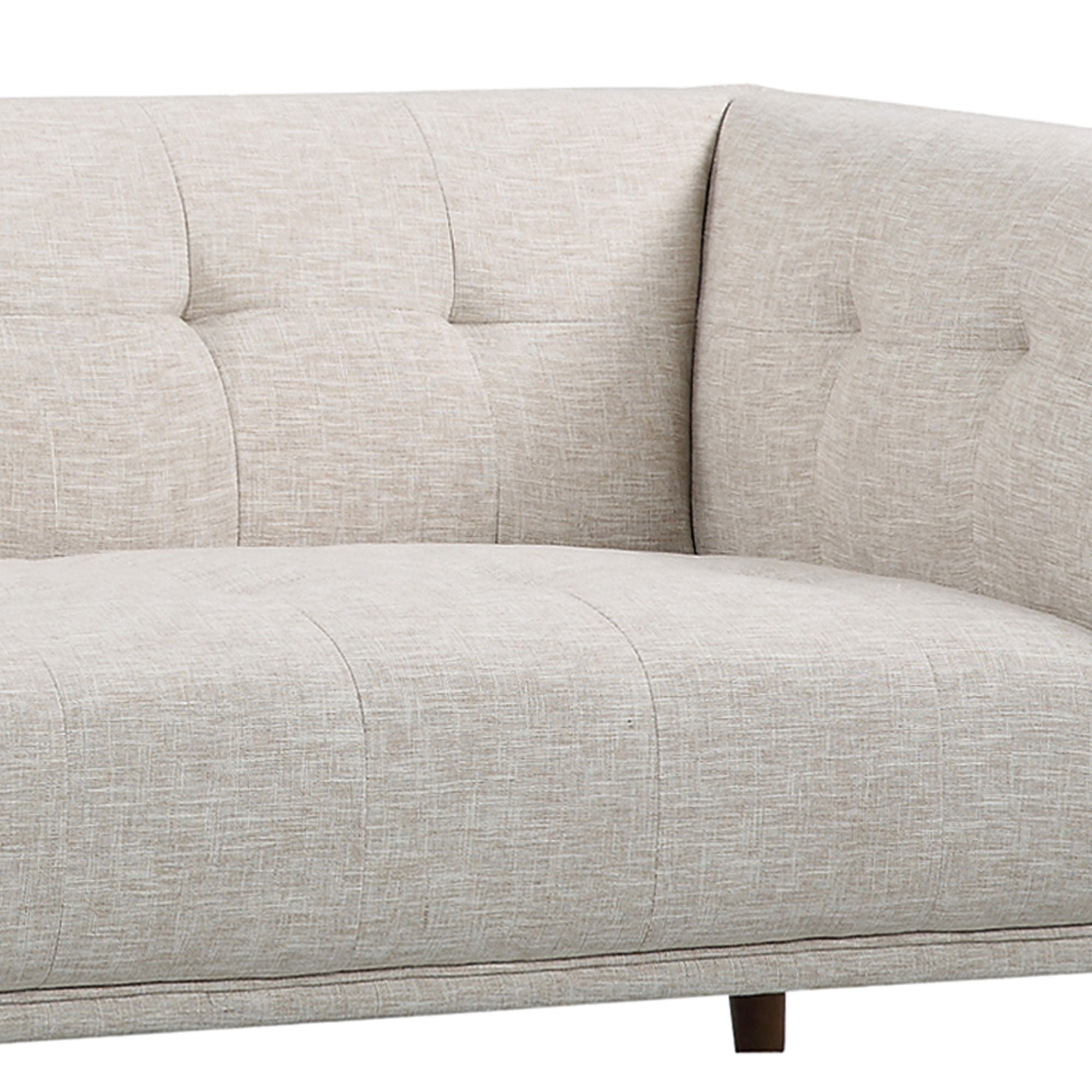 Hudson - Mid-Century Button - Tufted Loveseat - Premium Stationary Loveseats from Armen Living - Just $1047.50! Shop now at brett interiors