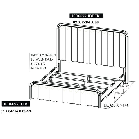 Mezquite - Upholstered Panel Bed - Premium Upholstered Beds from International Furniture Direct - Just $1322.50! Shop now at brett interiors