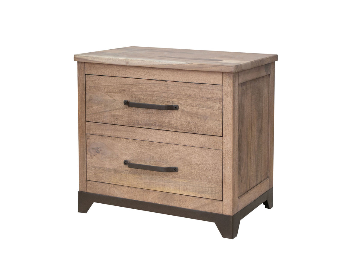 Natural Parota - Nightstand - Brown Cappuccino - Premium Accent Nightstands from International Furniture Direct - Just $675! Shop now at brett interiors