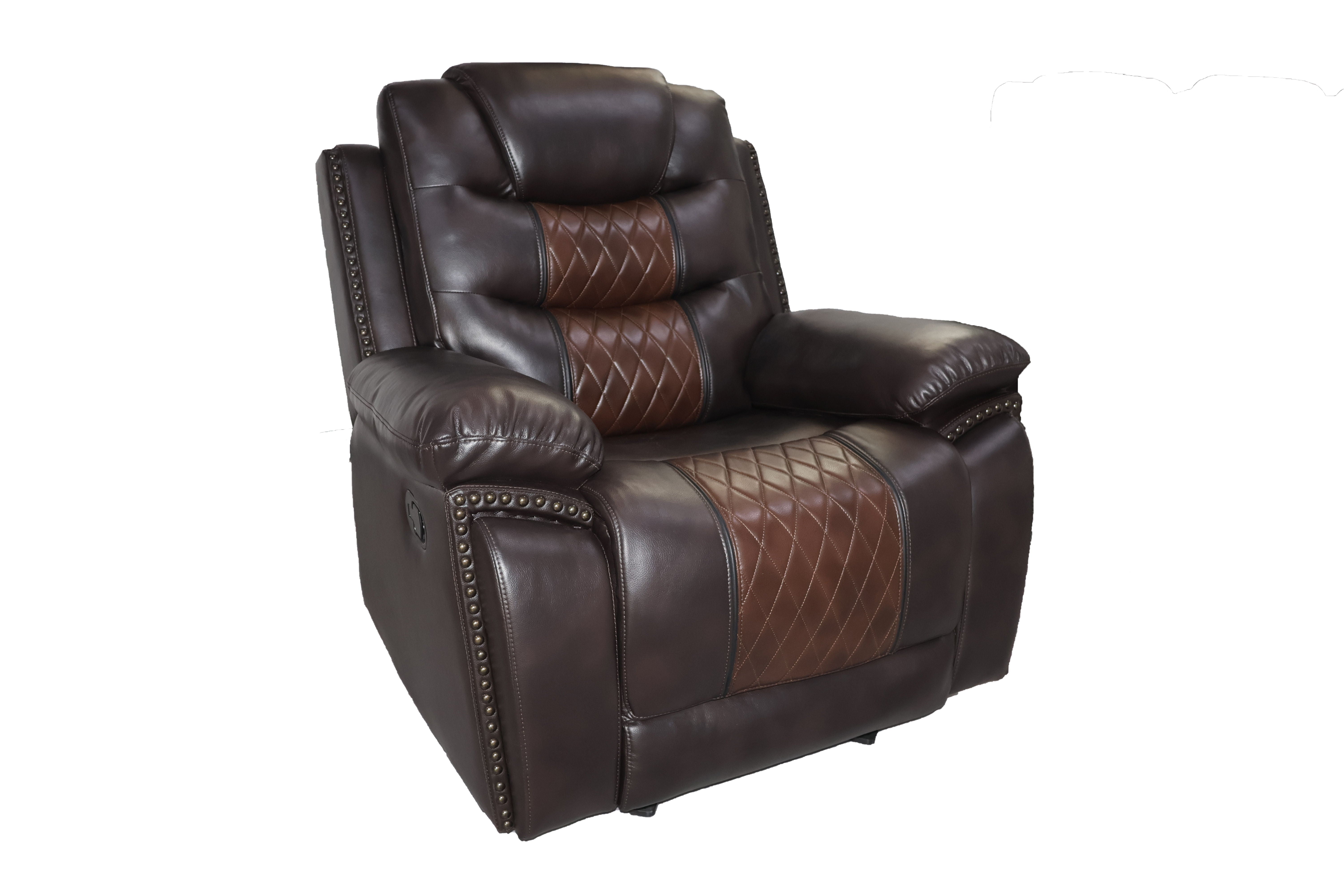 Nikko - Glider Recliner - Two Tone Brown - Premium Glider Chairs from New Classic - Just $572.50! Shop now at brett interiors