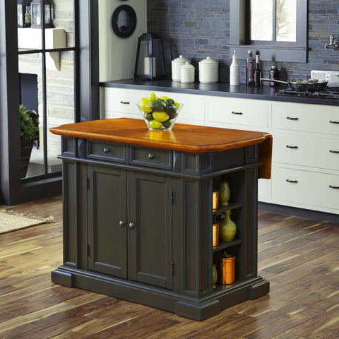 Montauk - Kitchen Island - Wood - Dark Gray - Premium Islands & Carts from Homestyles - Just $3084.98! Shop now at brett interiors