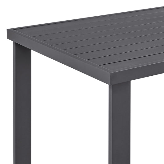 Menorca - Outdoor Patio Bar Height Dining Table - Aluminum - Premium Dining Tables from Armen Living - Just $1350! Shop now at brett interiors