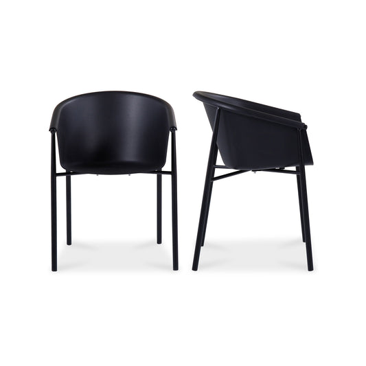 Shindig - Outdoor Dining Dining Chair (Set of 2) - Black - Premium Chair Sets from Moe's Home Collection - Just $672.50! Shop now at brett interiors