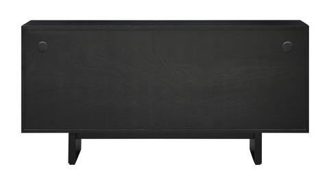 Gunton - Four Door Credenza - Silver / Black - Premium Credenzas from Coast2Coast Home - Just $4537.50! Shop now at brett interiors