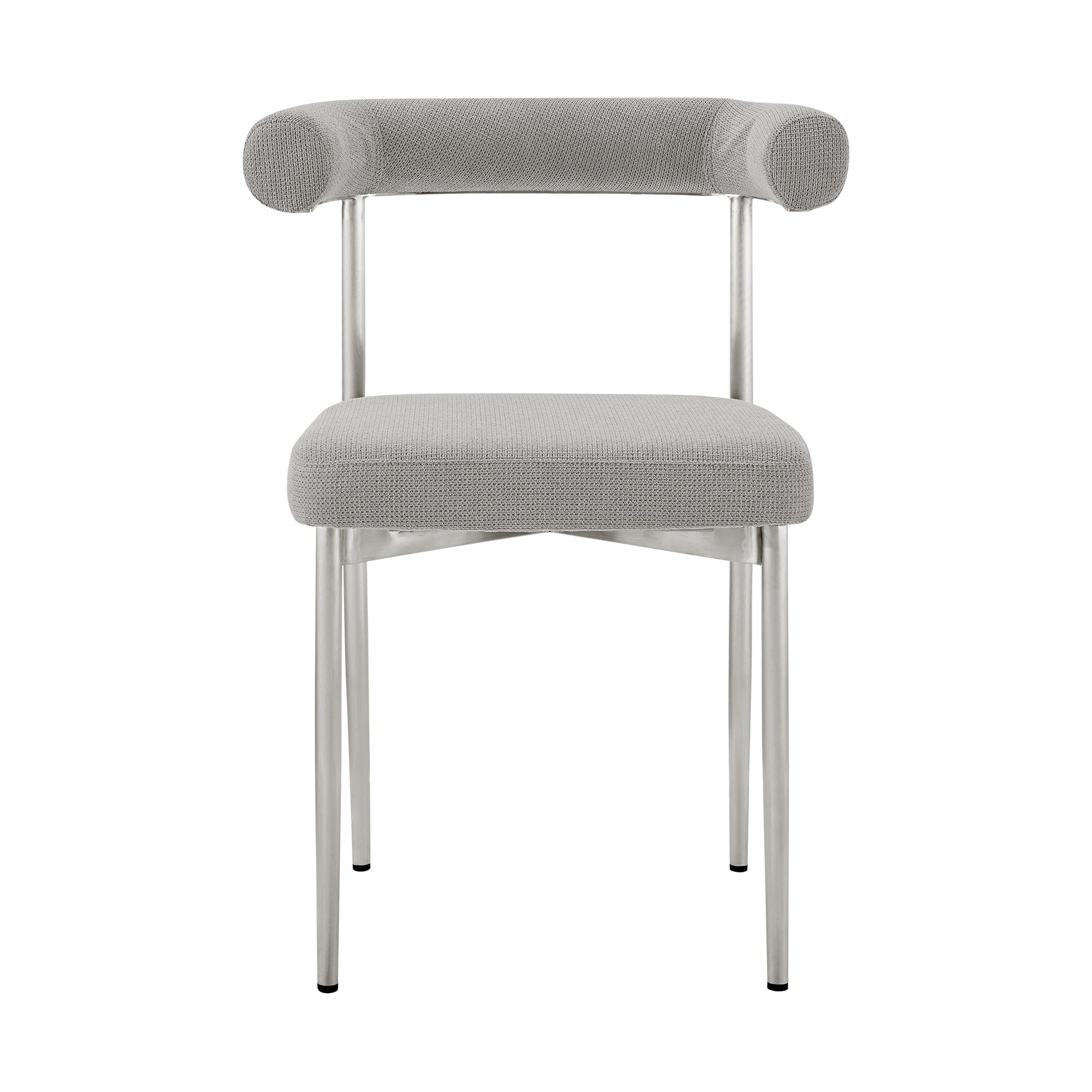 Shannon - Dining Chair (Set of 2) - Brushed Legs - Premium Chair Sets from Armen Living - Just $800! Shop now at brett interiors