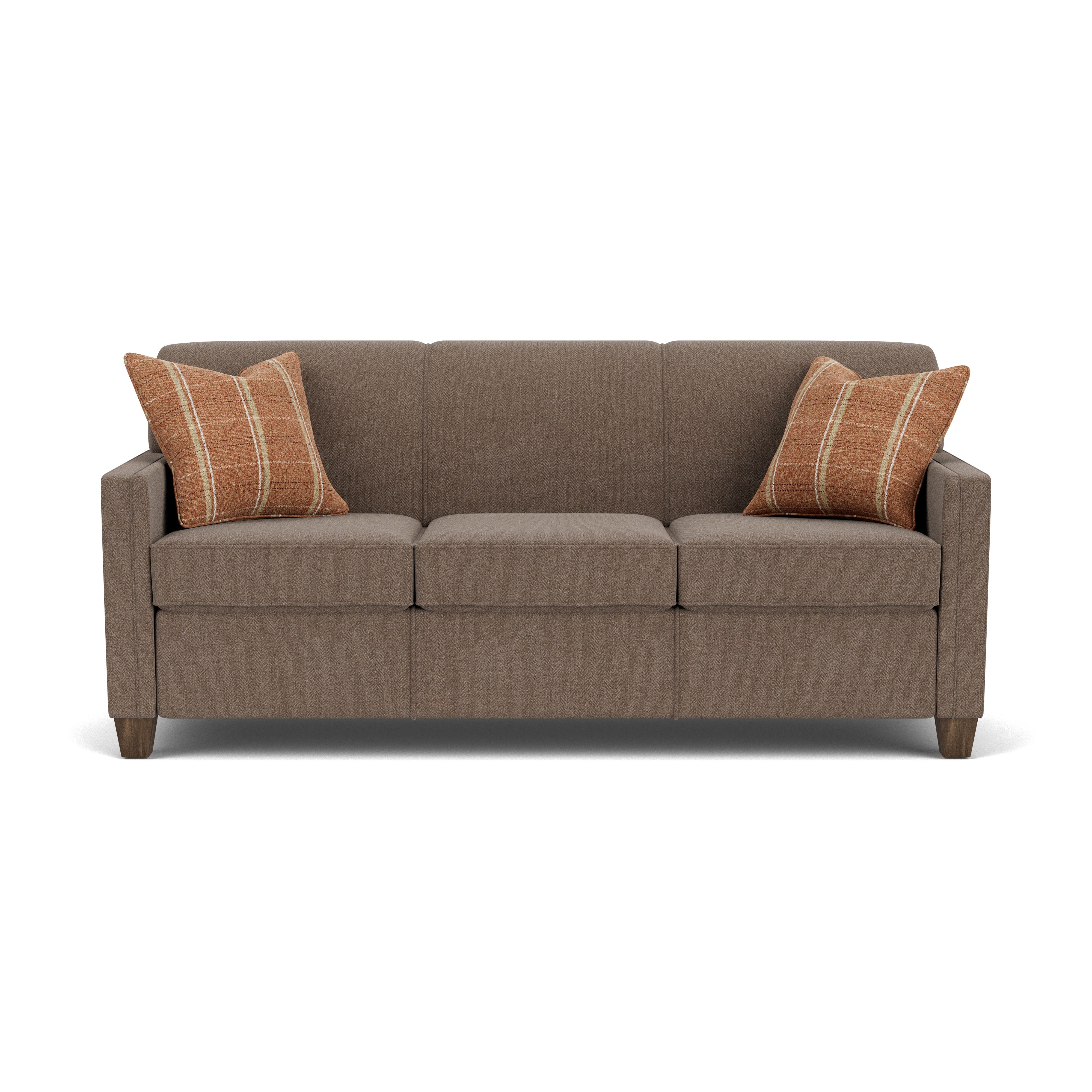 Nora - Sofa - Light Brown - Premium Stationary Sofas from Flexsteel - Just $1937.50! Shop now at brett interiors