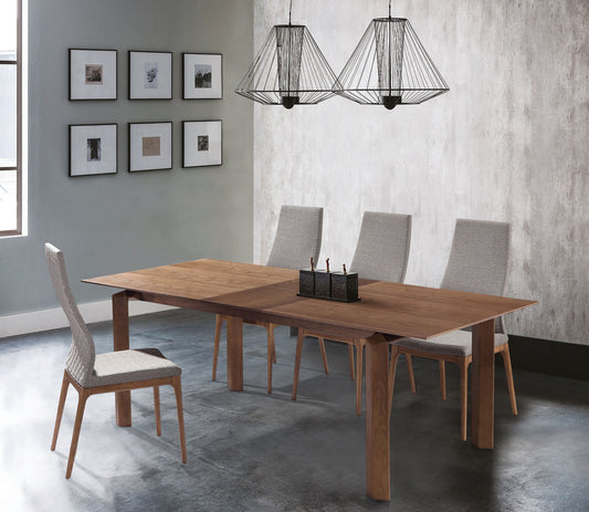 Parker - Mid-Century 5 Piece Dining Set - Walnut - Premium 5 Piece Dining Room Sets from Armen Living - Just $3177.50! Shop now at brett interiors