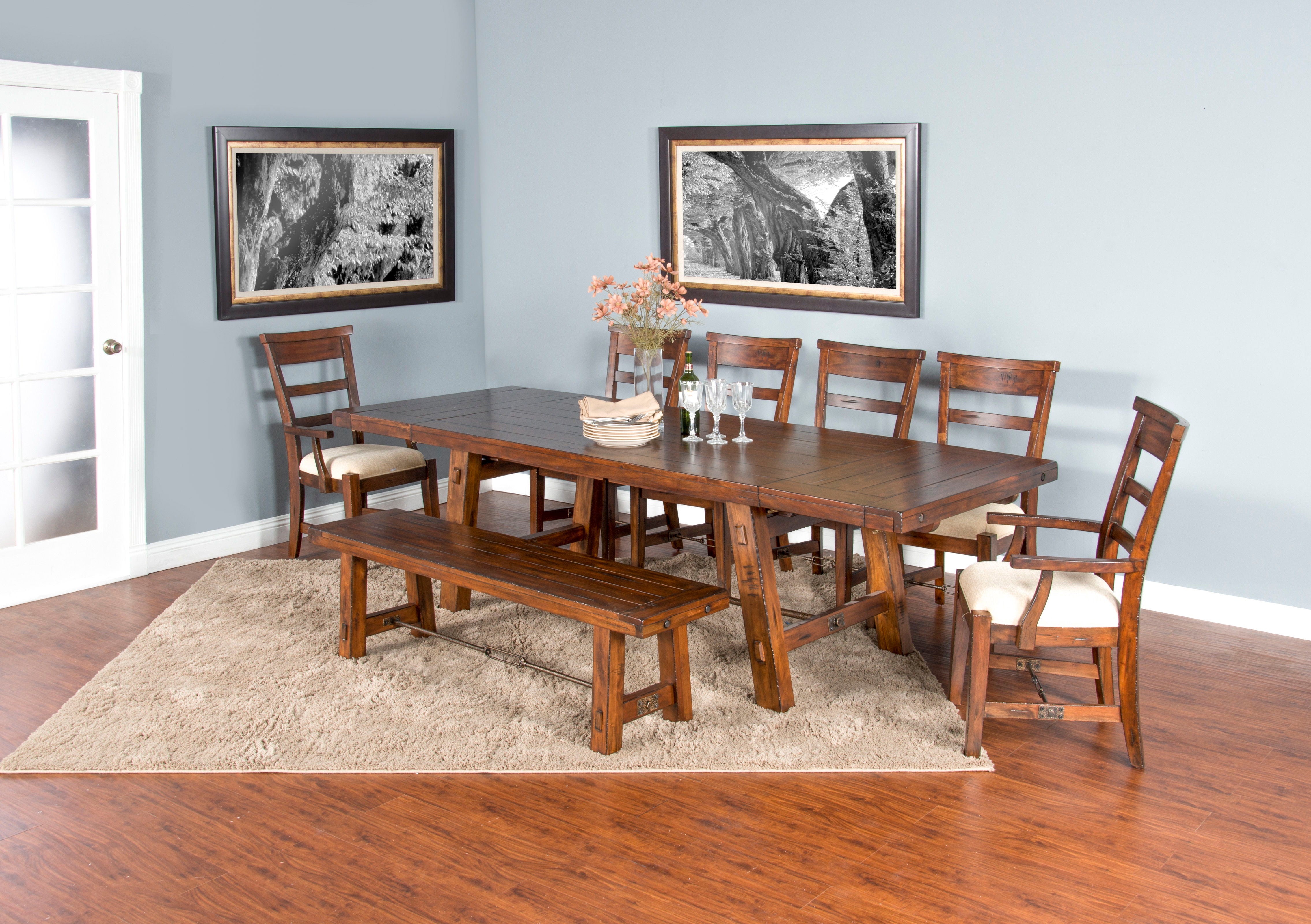 Tuscany - Extension Table - Dark Brown - Premium Dining Tables with Extensions from Sunny Designs - Just $1054! Shop now at brett interiors