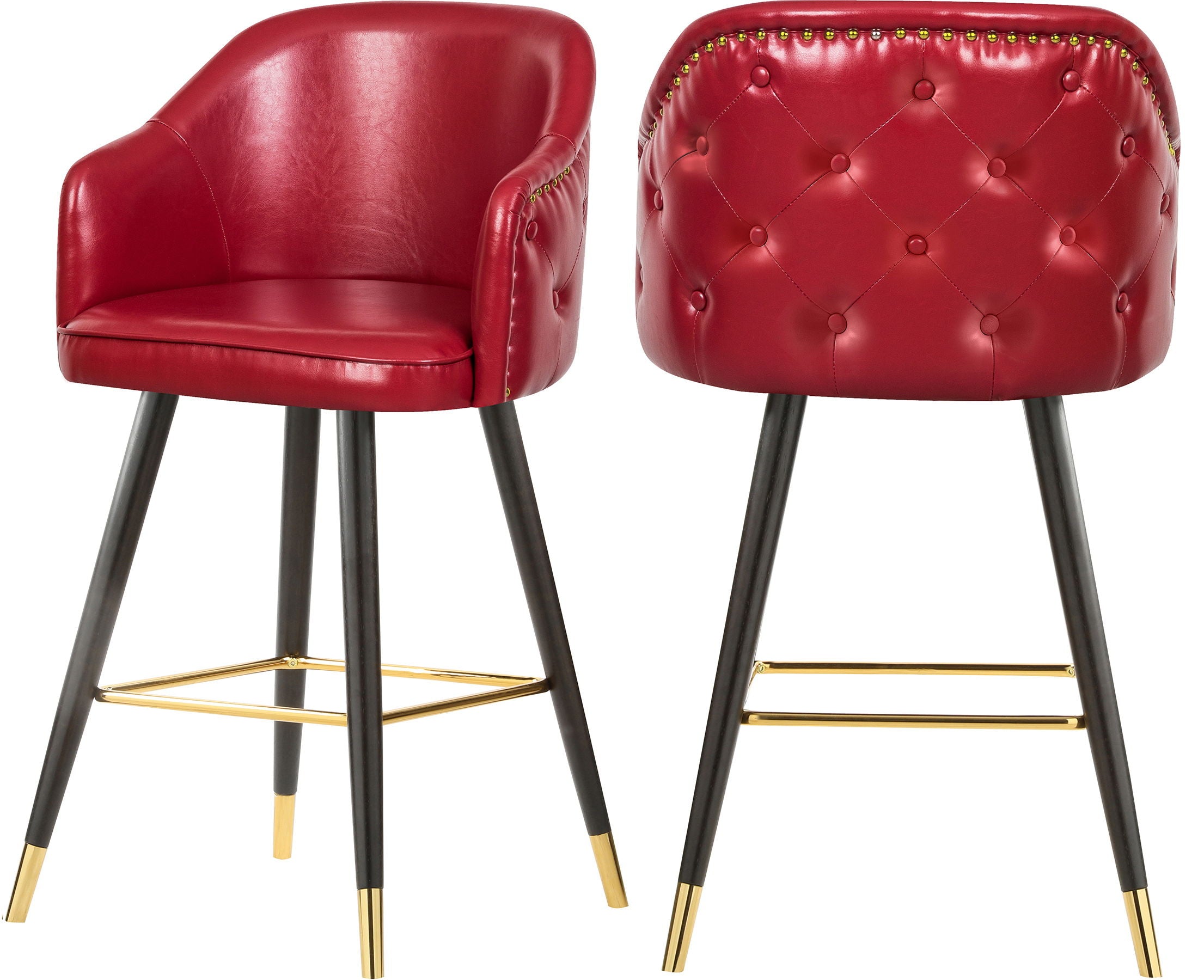 Barbosa - Counter Bar Stool (Set of 2) - Premium Stool Sets from Meridian Furniture - Just $725! Shop now at brett interiors