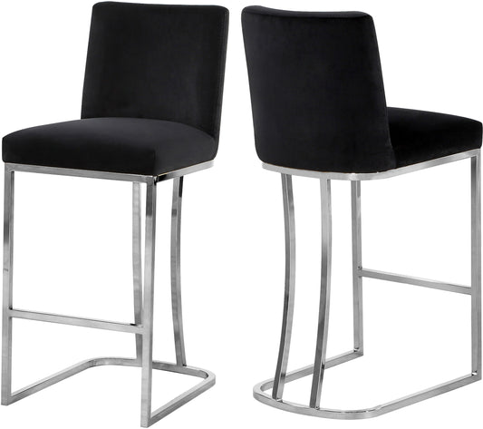 Heidi - Stool with Chrome Legs - Premium Adjustable Height from Meridian Furniture - Just $312.50! Shop now at brett interiors