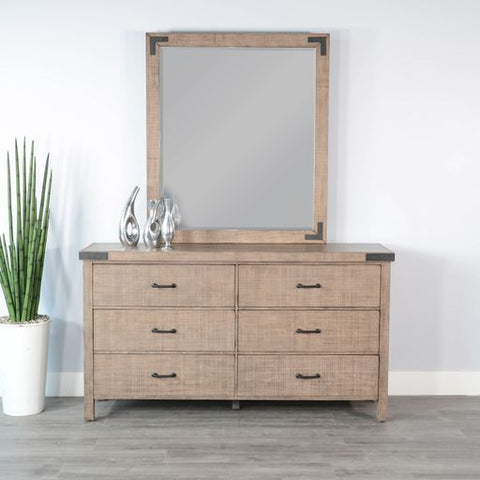 Desert Rock - Mirror - Light Brown - Premium Bedroom Mirrors from Sunny Designs - Just $330! Shop now at brett interiors