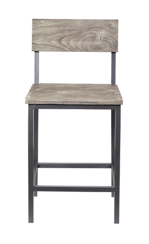 Yukon - Counter Height Barstools (Set of 2) - Sandblast Gray / Gunmetal Finish - Premium Stool Sets from Coast2Coast Home - Just $1650! Shop now at brett interiors