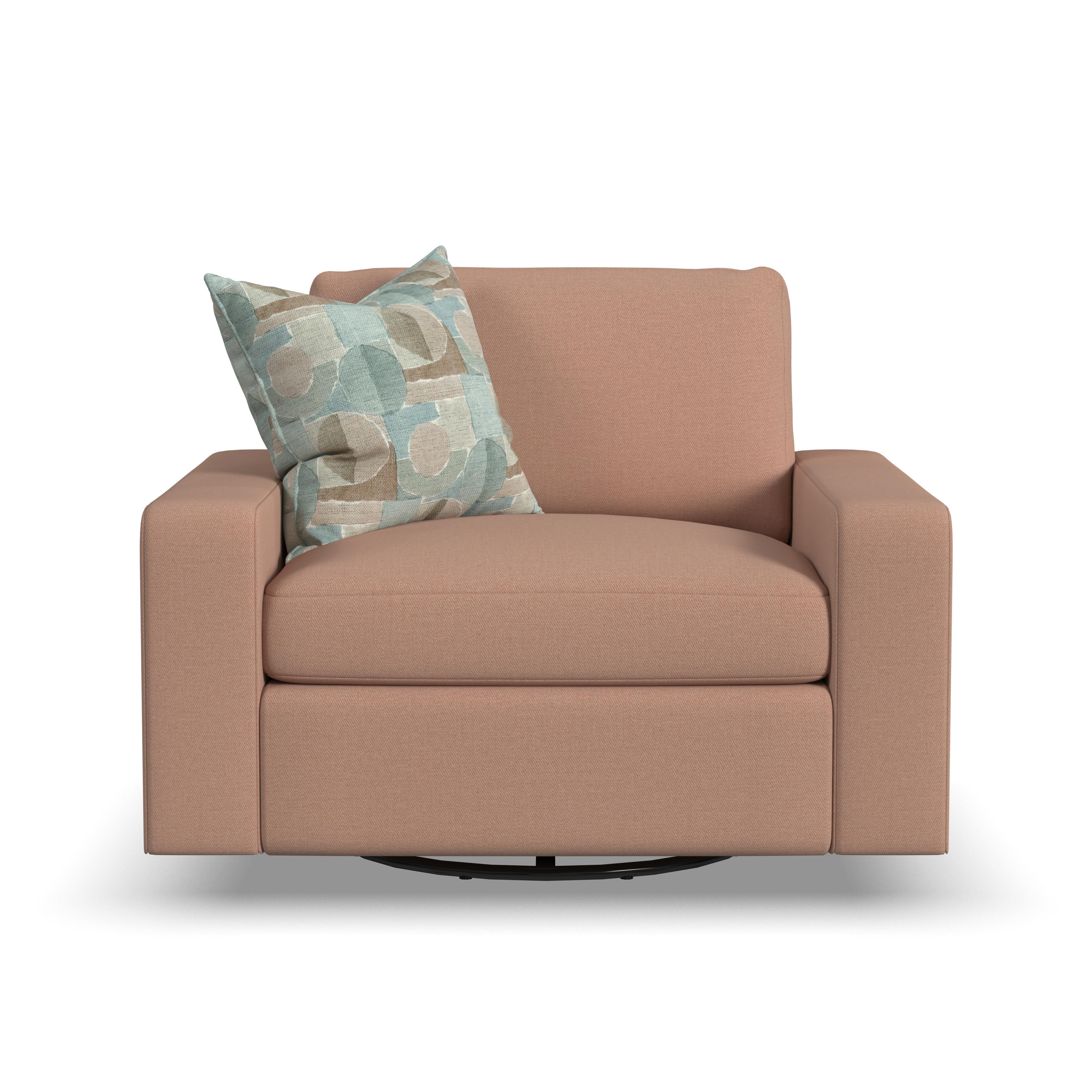 Sky - Stationary Swivel Chair - Pink - Premium Swivel Chairs from Flexsteel - Just $1437.50! Shop now at brett interiors