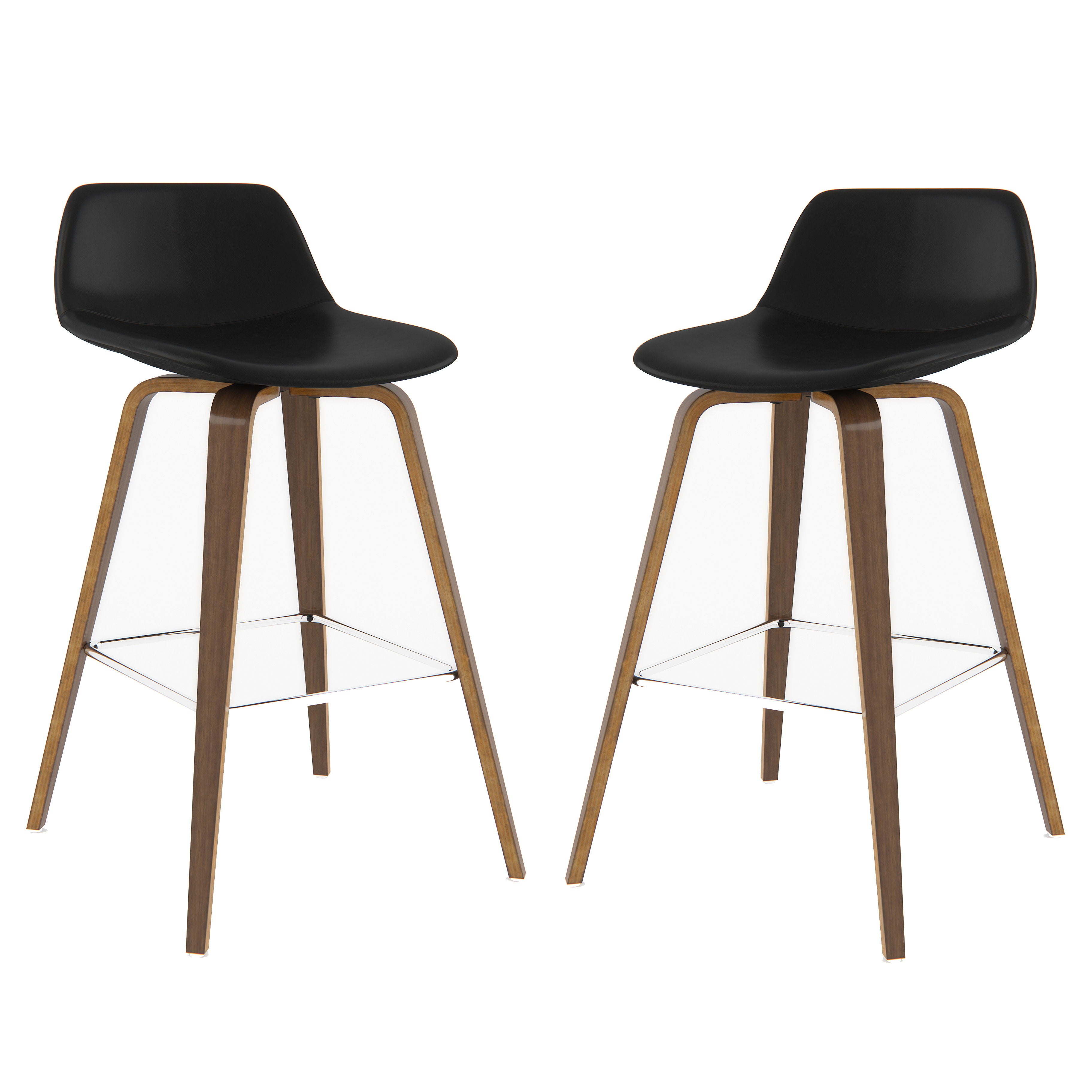 Randolph - Bentwood Counter Height Stool (Set of 2) - Premium Stool Sets from Simpli Home - Just $276! Shop now at brett interiors