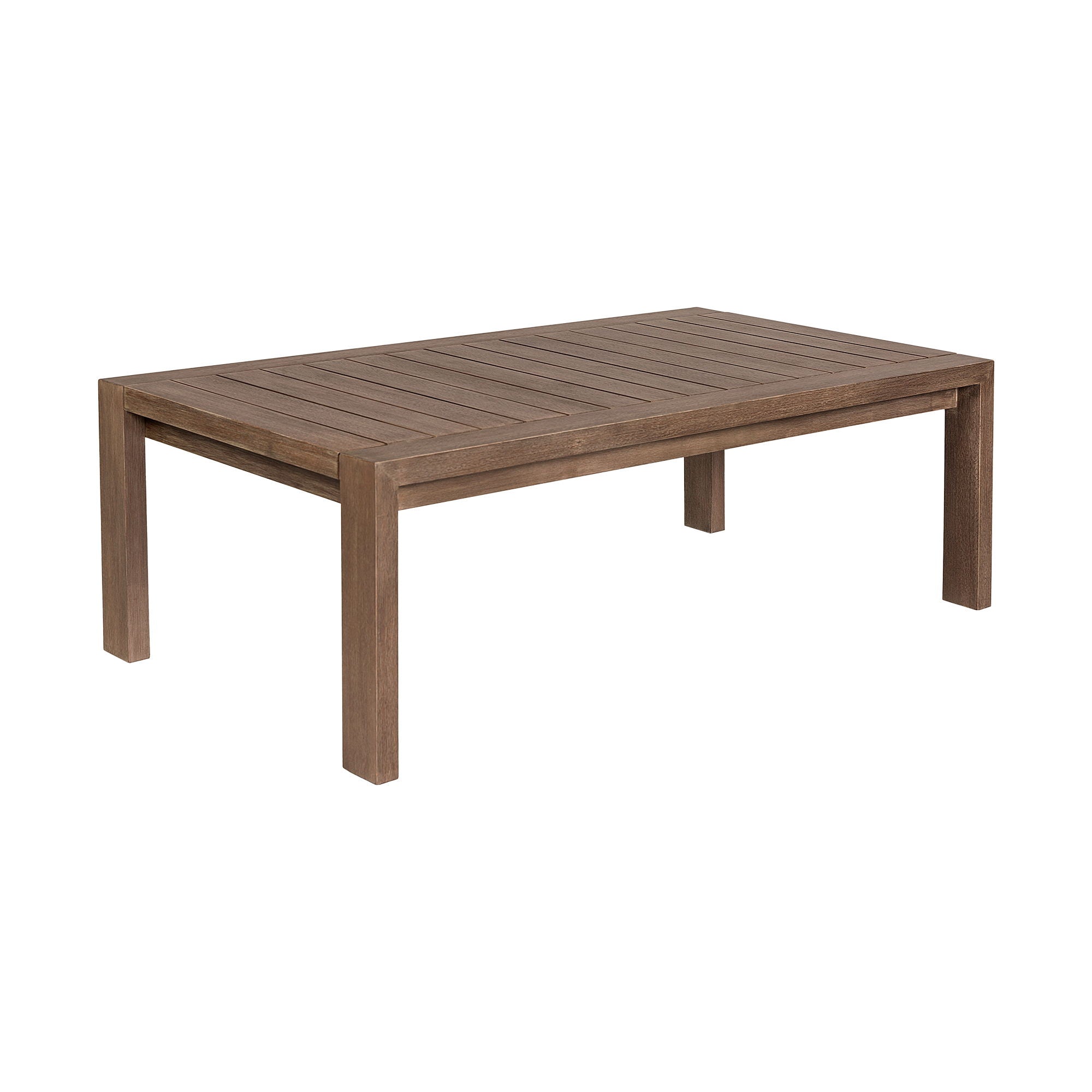 Relic - Outdoor Patio Coffee Table - Weathered Eucalyptus - Premium Coffee Tables from Armen Living - Just $945! Shop now at brett interiors