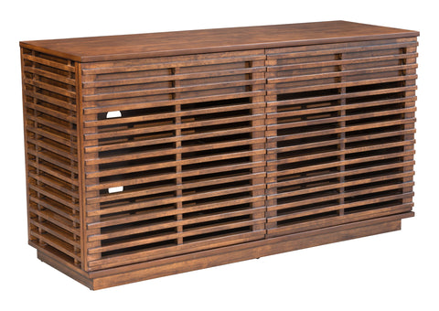 Linea - Credenza - Walnut - Premium Credenzas from Zuo Modern - Just $3200! Shop now at brett interiors