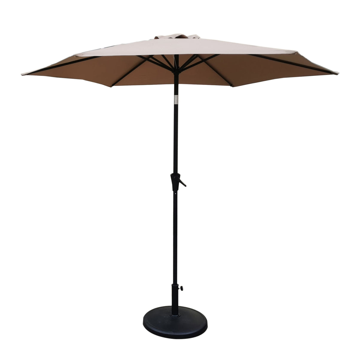 8.8' Outdoor Aluminum Patio Umbrella With 42 Pound Round Resin Umbrella Base - Premium Umbrellas & Canopies from Gather Craft - Just $213! Shop now at brett interiors