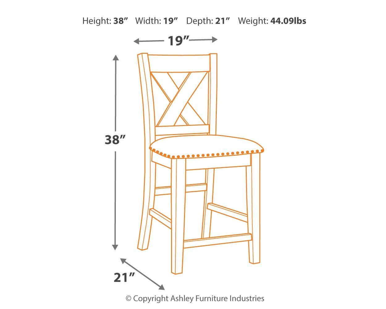 Caitbrook - Gray - Upholstered Barstool (Set of 2) - Premium Stool Sets from Signature Design by Ashley® - Just $265.65! Shop now at brett interiors