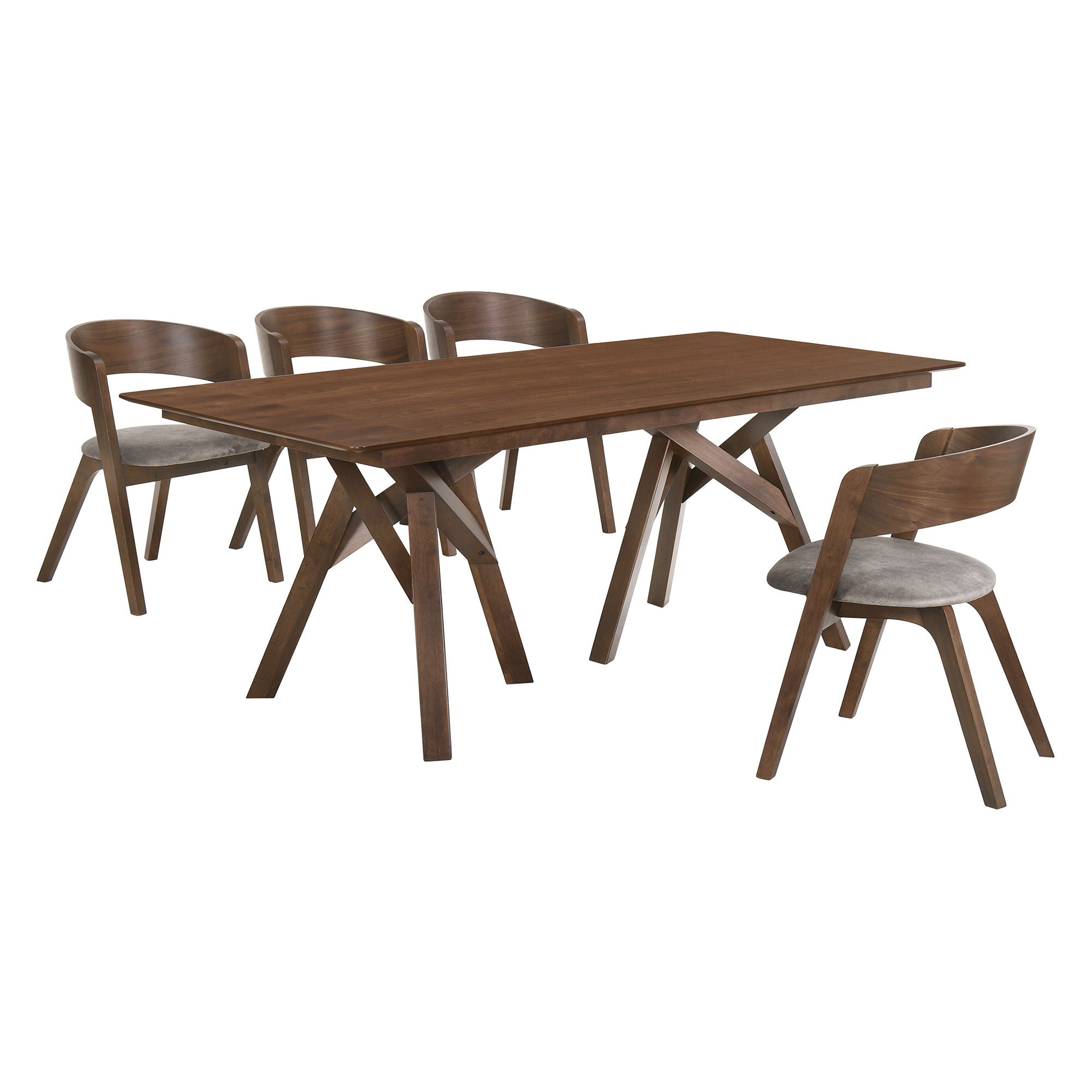 Cortina And Jackie - Rectangular Dining Set - Premium 5 Piece Dining Room Sets from Armen Living - Just $1740! Shop now at brett interiors