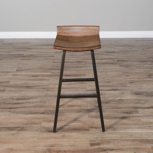 Doe Valley - Stool With Wood Seat - Premium Bar Height (28"-30") from Sunny Designs - Just $181! Shop now at brett interiors