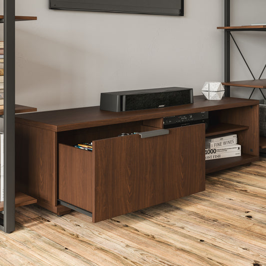 Merge - Entertainment Center - Brown, Dark - 14.75" - Premium TV Stands from Homestyles - Just $867.48! Shop now at brett interiors