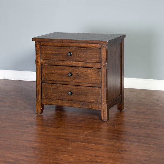 Santa Fe - Petite Nightstand - Dark Brown - Premium Accent Nightstands from Sunny Designs - Just $482! Shop now at brett interiors