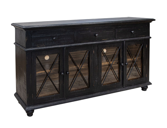 Vintage - Console / TV Stand - Antiqued Black - Premium TV Stands from International Furniture Direct - Just $1337.50! Shop now at brett interiors