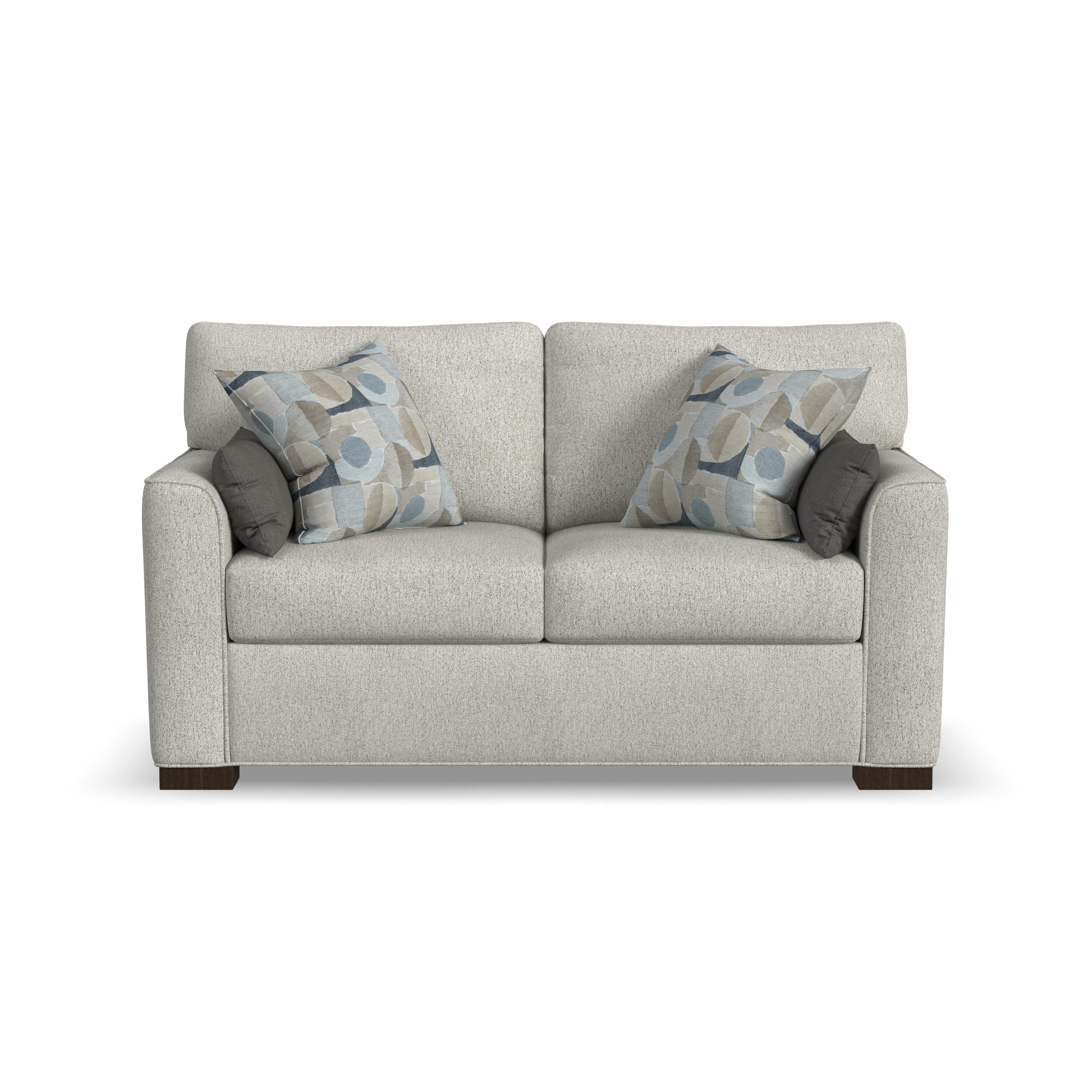 Jasper - Stationary Loveseat - Gray - Premium Stationary Loveseats from Flexsteel - Just $1937.50! Shop now at brett interiors