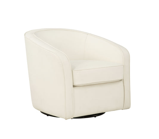 Acadia - Swivel Accent Chair - White - Premium Swivel Chairs from Coast2Coast Home - Just $1485! Shop now at brett interiors