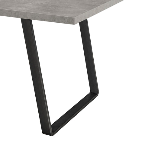 Coronado - Contemporary Dining Table Cement Top - Gray Powder - Premium Dining Tables from Armen Living - Just $962.50! Shop now at brett interiors