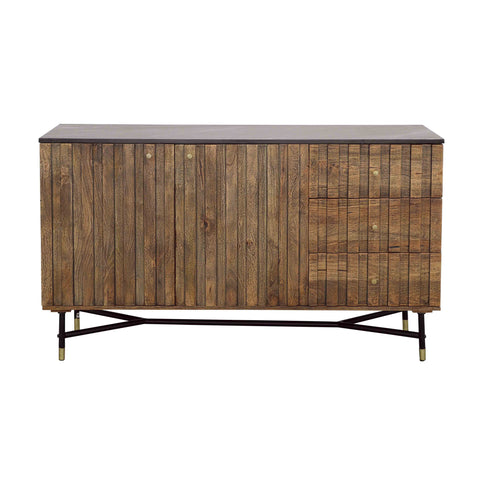 Stonington - Two Door Three Drawer Credenza - Brown / Black - Premium Credenzas from Coast2Coast Home - Just $4125! Shop now at brett interiors