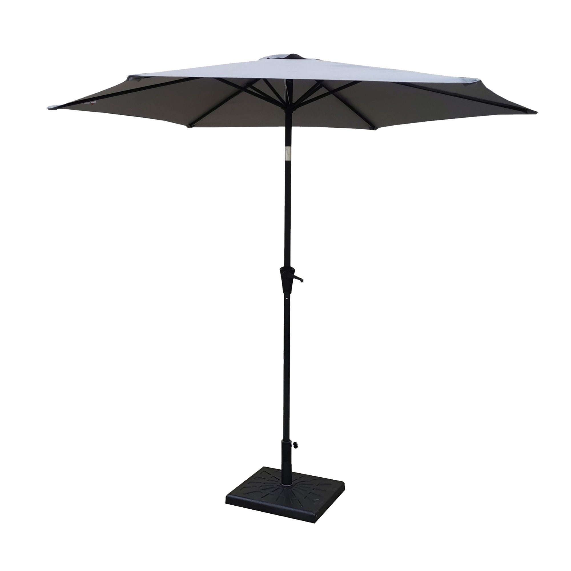 8.8' Outdoor Aluminum Patio Umbrella With 42 Pound Square Resin Umbrella Base - Premium Umbrellas & Canopies from Gather Craft - Just $214! Shop now at brett interiors