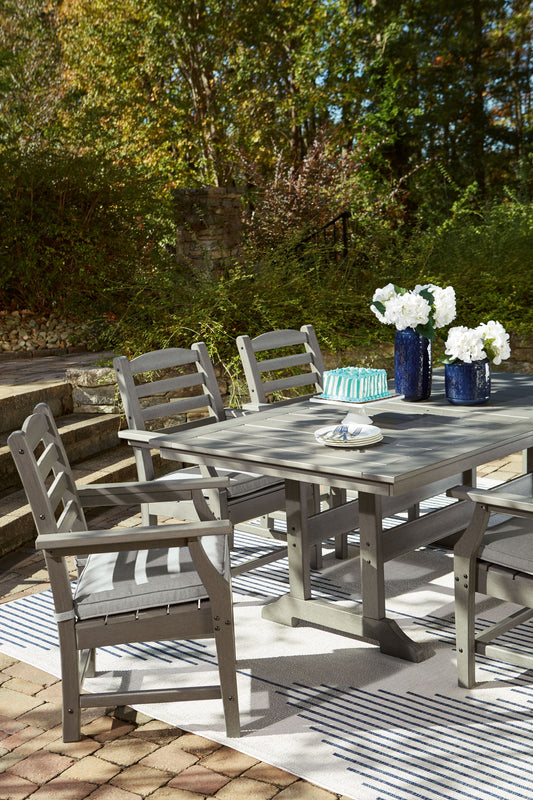 Visola - Gray - 7 Pc. - Dining Set With 6 Chairs - Premium 7 Piece Outdoor Sets from Signature Design by Ashley® - Just $3499.65! Shop now at brett interiors