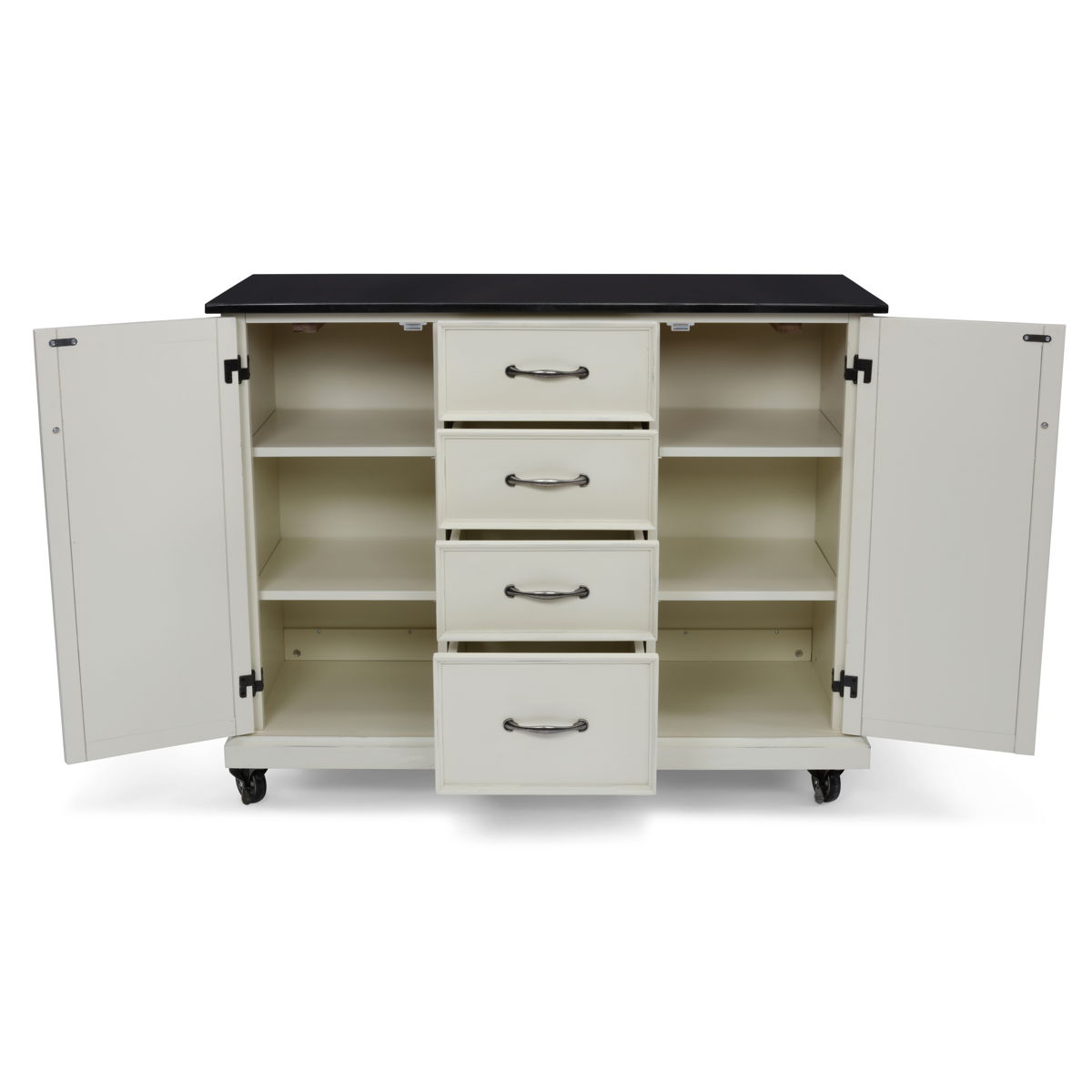 Bay Lodge - Kitchen Cart - Wood - White - 35.5" - Premium Bars & Bar Carts from Homestyles - Just $1574.98! Shop now at brett interiors