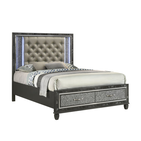 Radiance - Upholstered Storage Bed - Premium Upholstered Beds from New Classic - Just $1147.50! Shop now at brett interiors