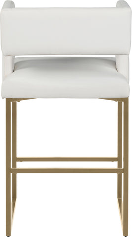 Caleb - Counter Stool with Gold Legs (Set of 2) - Premium Stool Sets from Meridian Furniture - Just $675! Shop now at brett interiors