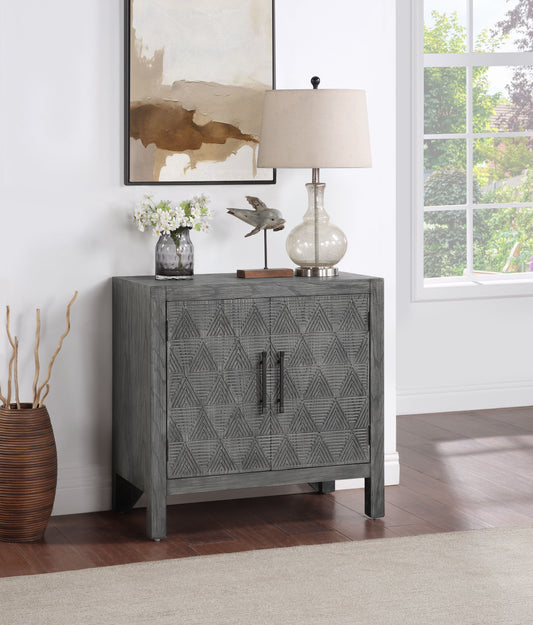 La Jara - Two Door Cabinet - Gray - Premium Accent Cabinets from Coast2Coast Home - Just $2062.50! Shop now at brett interiors