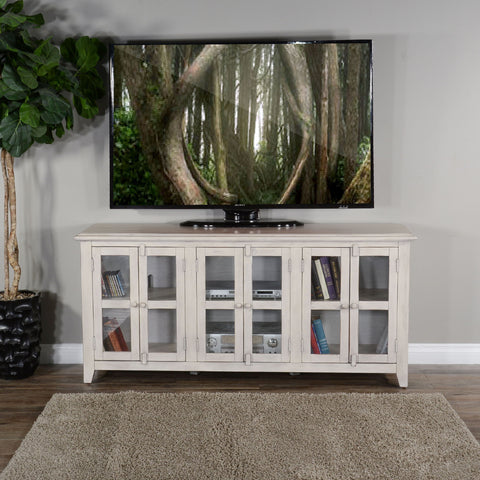 70" TV Console - Marble White - Premium TV Stands from Sunny Designs - Just $1002! Shop now at brett interiors