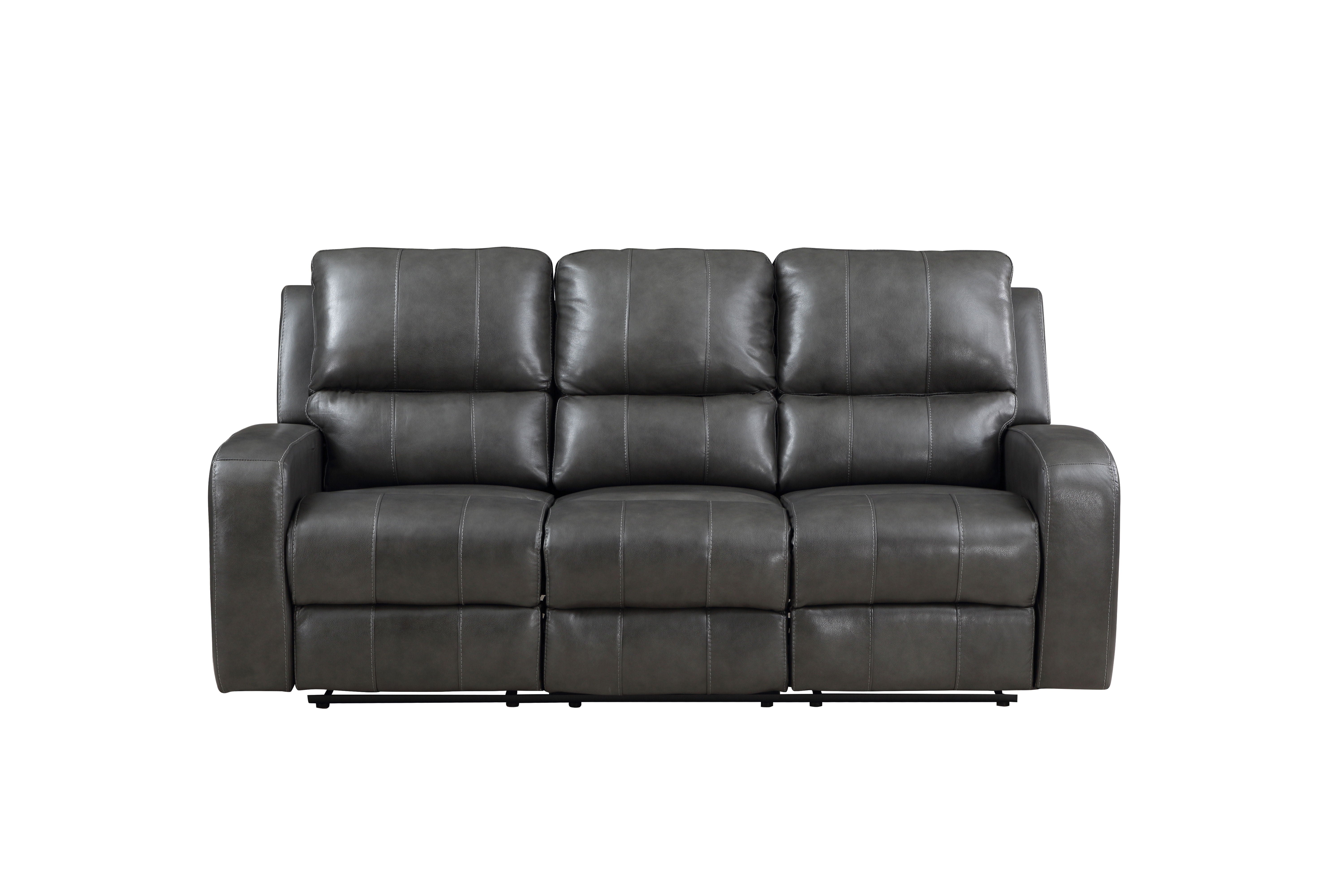 Linton - Leather Sofa With dual Recliner - Premium Reclining Sofas from New Classic - Just $1372.50! Shop now at brett interiors