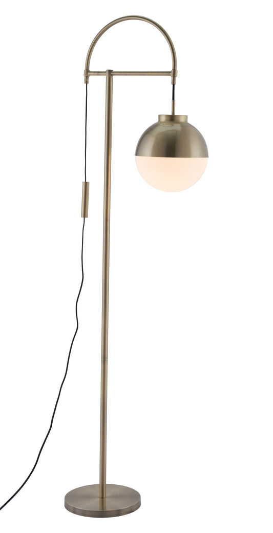 Waterloo - Floor Lamp - White / Bronze - Premium Floor Lamps from Zuo Modern - Just $1250! Shop now at brett interiors