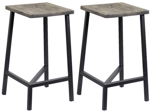 Yukon - Counter Height Backless Barstools (Set of 2) - Sandblast Gray / Gunmetal Finish - Premium Stool Sets from Coast2Coast Home - Just $990! Shop now at brett interiors