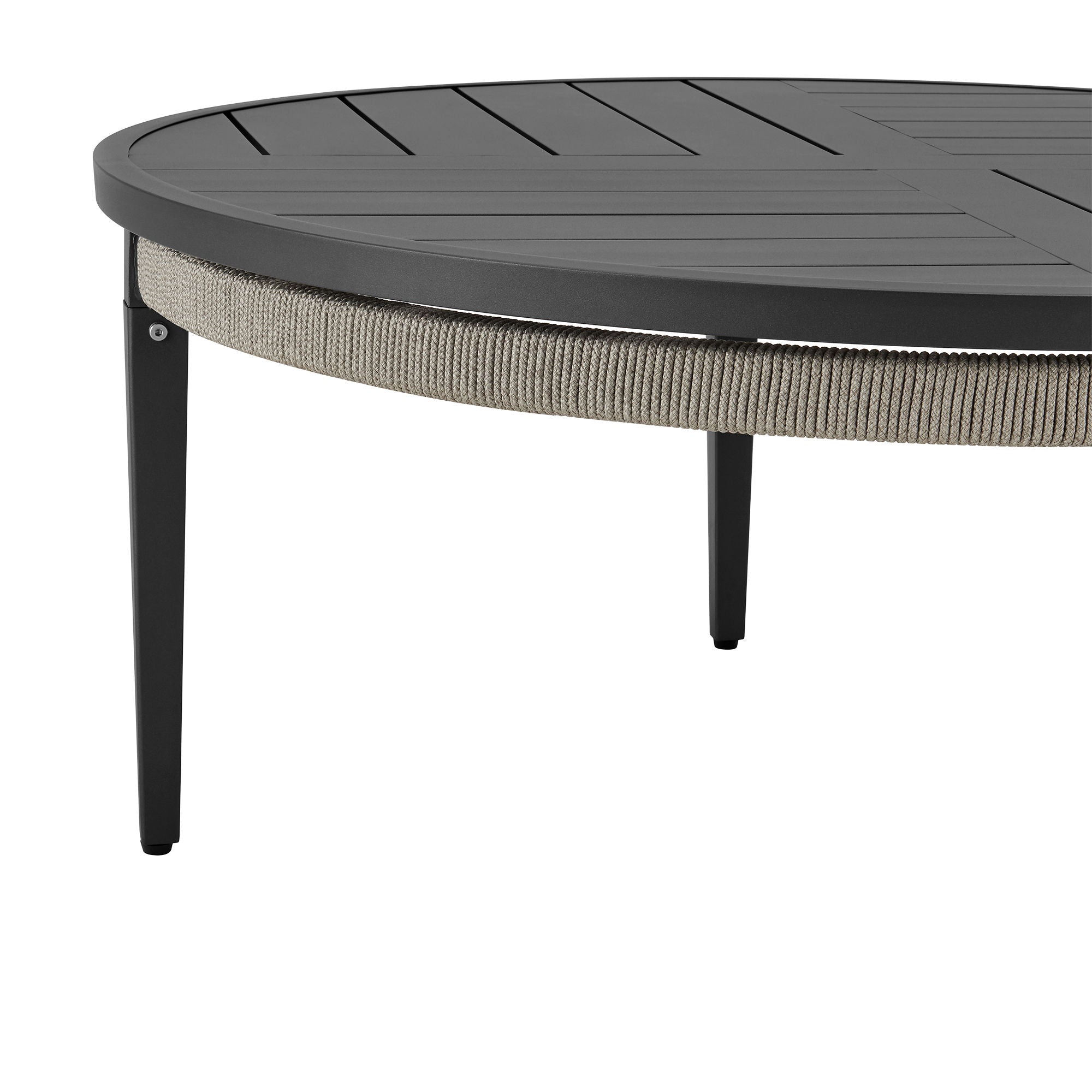 Zella - Round Coffee Table - Charcoal / Light Gray - Premium Coffee Tables from Armen Living - Just $947.50! Shop now at brett interiors