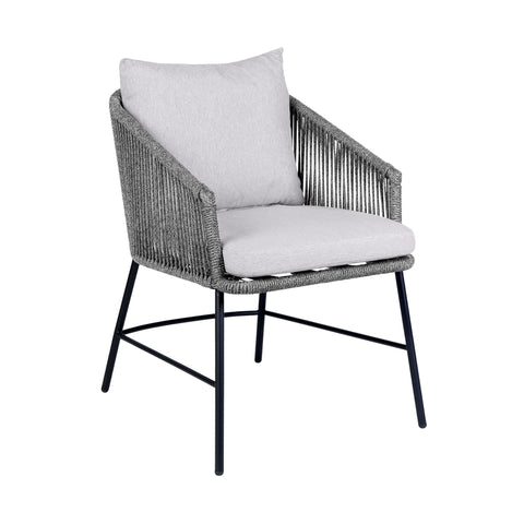 Ditas - Outdoor Patio Dining Chair - Black / Gray - Premium Dining Chairs from Armen Living - Just $495! Shop now at brett interiors