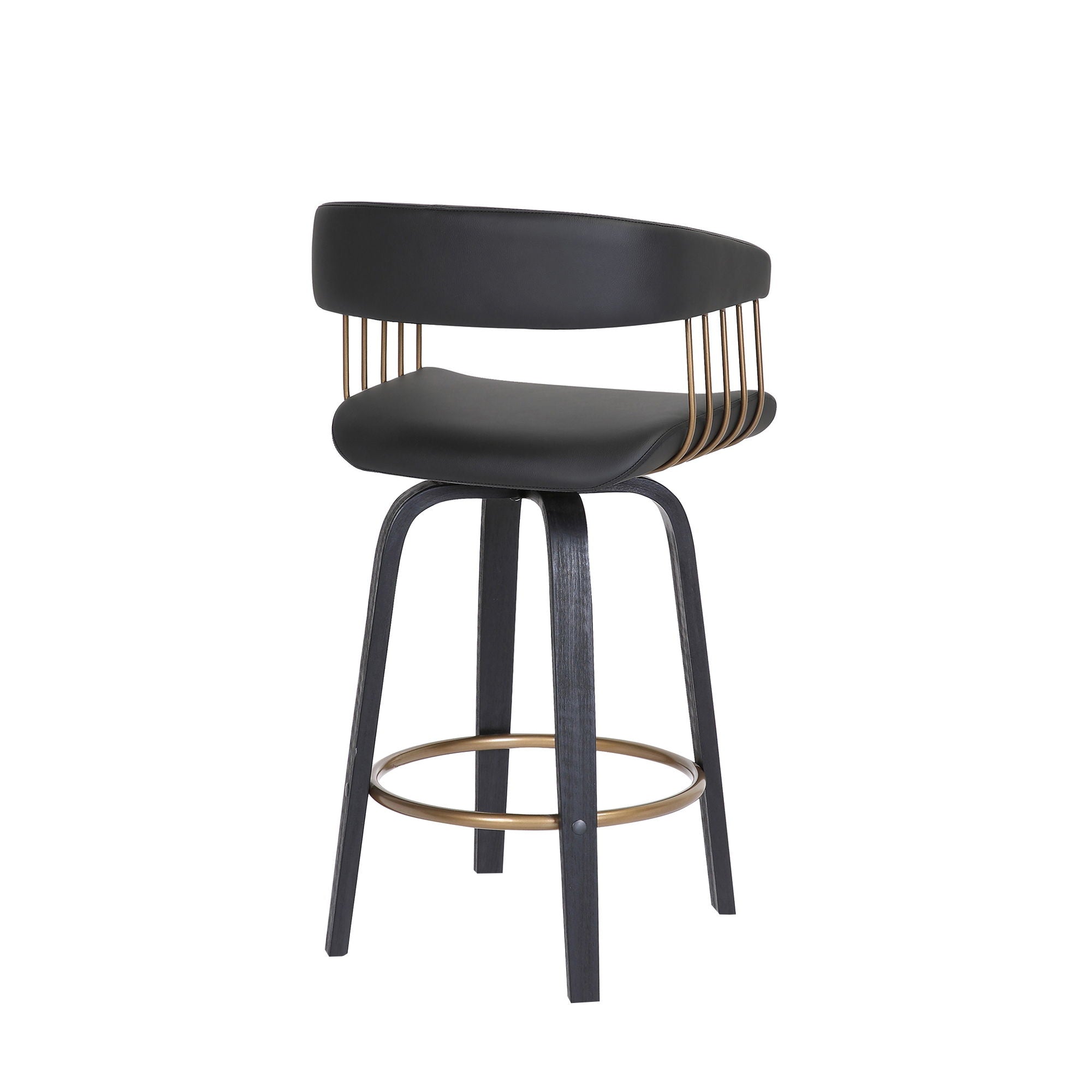 Topanga - Swivel Stool - Premium Counter Height (24"-27") from Armen Living - Just $230! Shop now at brett interiors