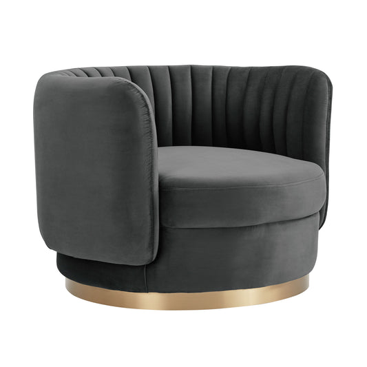 Davy - Velvet Swivel Accent Chair - Premium Swivel Chairs from Armen Living - Just $802.50! Shop now at brett interiors