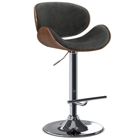 Marana - Bentwood Adjustable Swivel Bar Stool - Premium Bar Height (28"-30") from Simpli Home - Just $211! Shop now at brett interiors