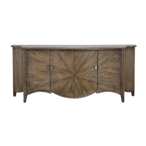 Fowler - Four Door Credenza - Aged Mixed Browns - Premium Credenzas from Coast2Coast Home - Just $6187.50! Shop now at brett interiors