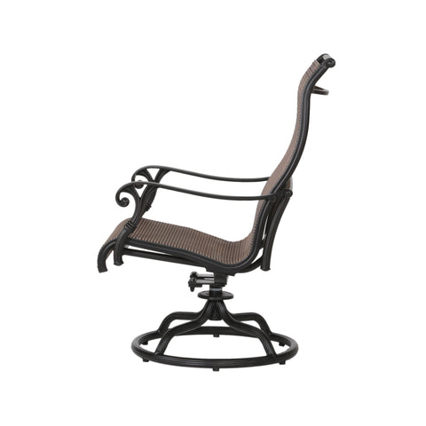 Patio Outdoor Sling Swivel Rocker With Aluminum Frame, All-Weather Furniture (Set of 2) - Bronze - Premium Chair Sets from Gather Craft - Just $981! Shop now at brett interiors