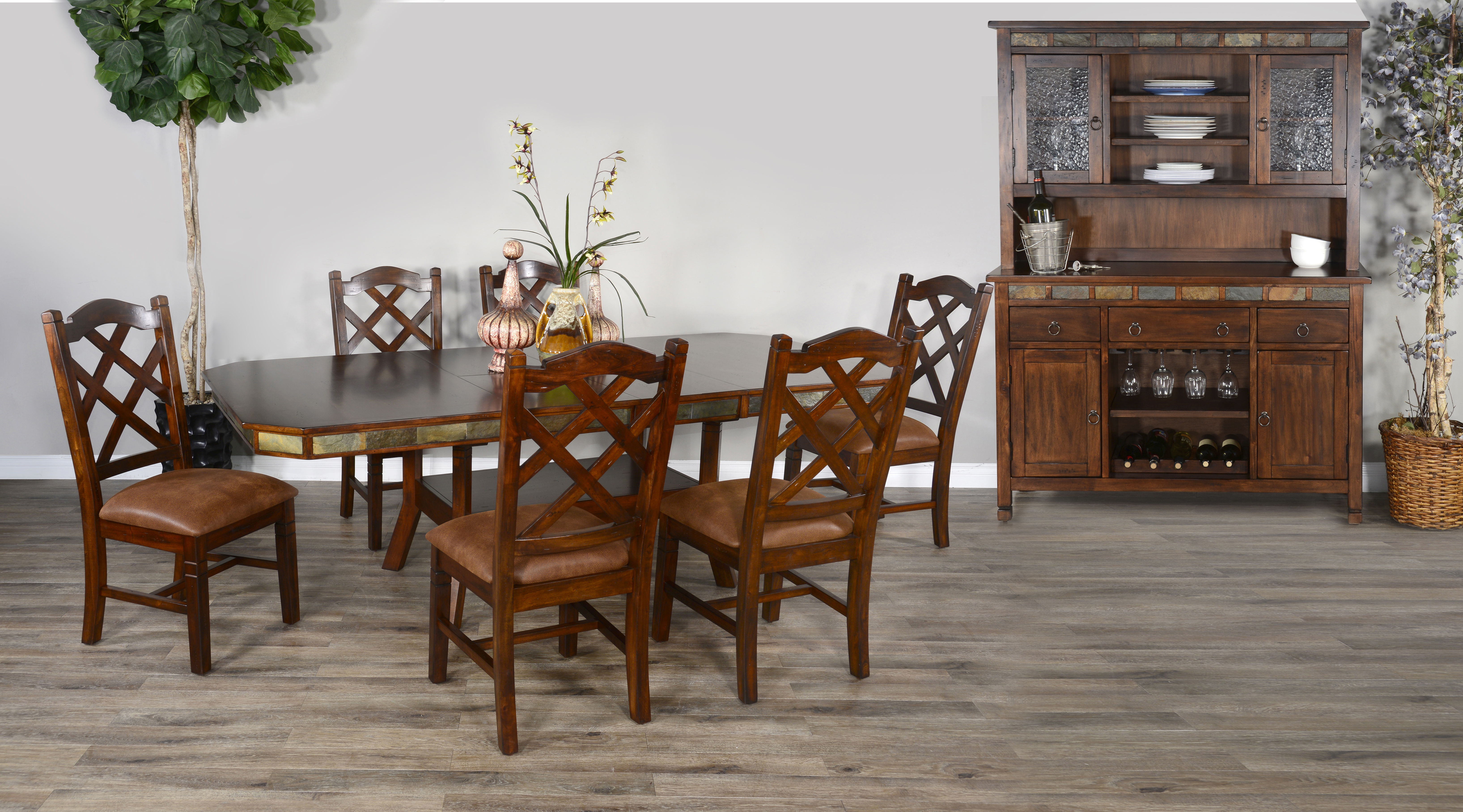 Santa Fe - Extension Table - Dark Brown - Premium Dining Tables with Extensions from Sunny Designs - Just $1151! Shop now at brett interiors